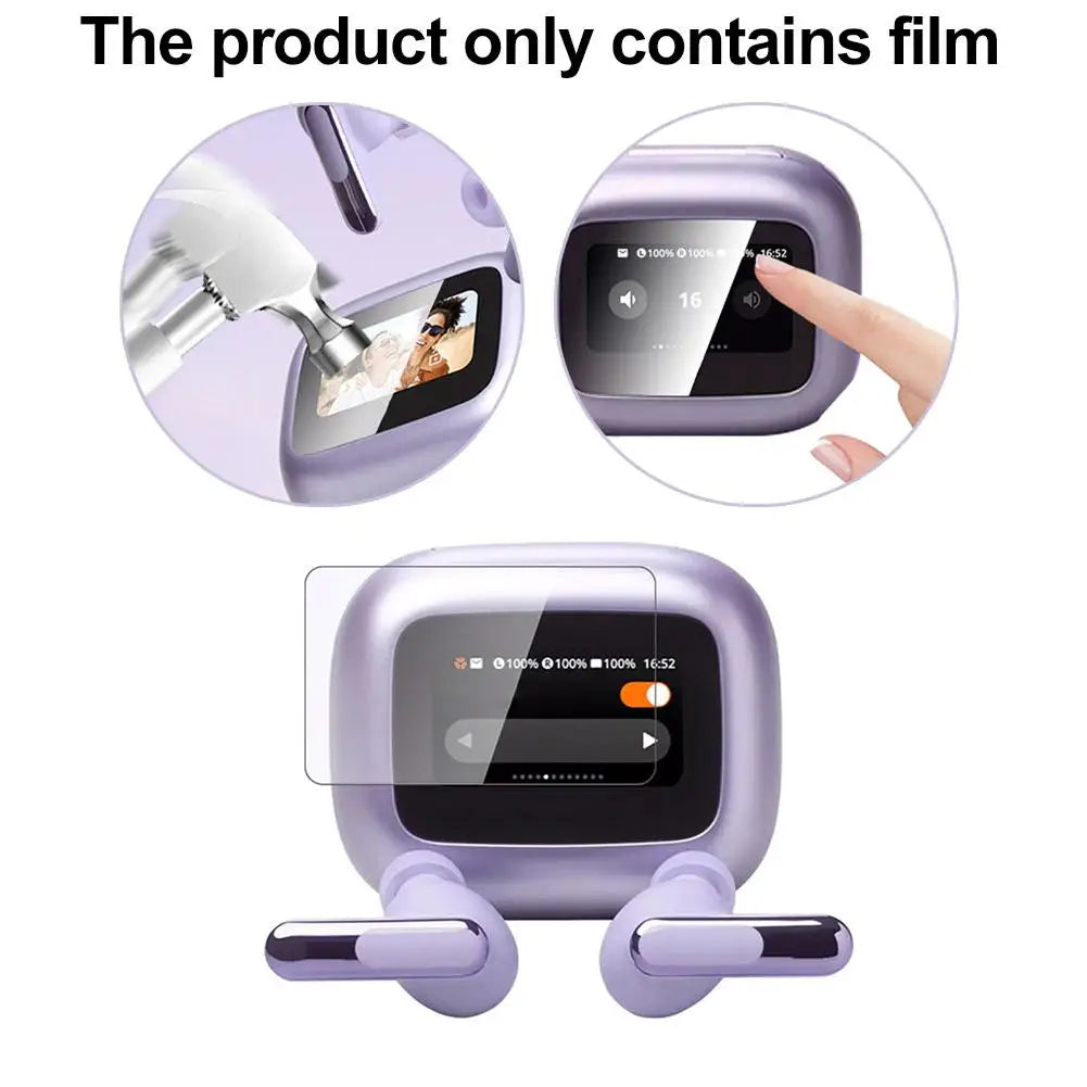 Screen Protector Film for JBL Live Beam 3 Charging Case LCD Display, Transparent Protective Layer with Listed 9H Hardness in Single or Three-Piece Options