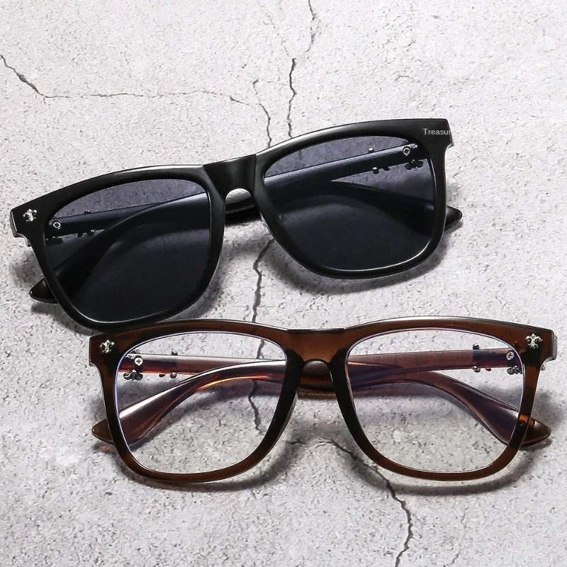 Square Eyeglass Frames for Women and Men with Vintage-Inspired Styling, Seven Coded Fashion Eyewear Options for Everyday Wardrobe and Outfit Coordination