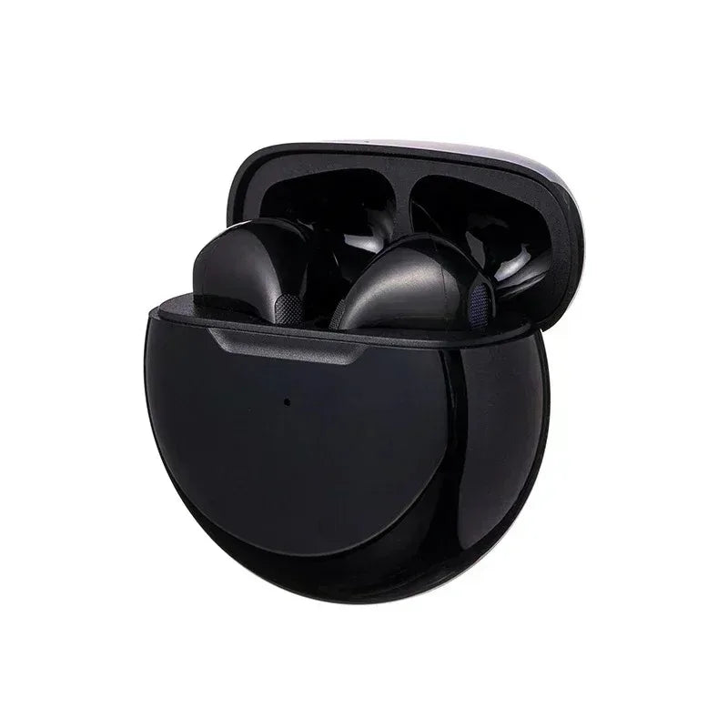 Pro 6 TWS Wireless Earphones with Microphone, Touch Controls and Charging Case, Listed Bluetooth 5 Stereo Earbuds with Independent Left or Right Use in Seven Colors
