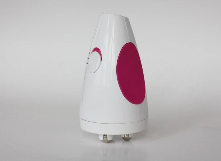 Electric Roller Body Massager in White with 3D Kneading Wheel Design, ABS and Silicone Construction for Adult At-Home Personal Care Routines