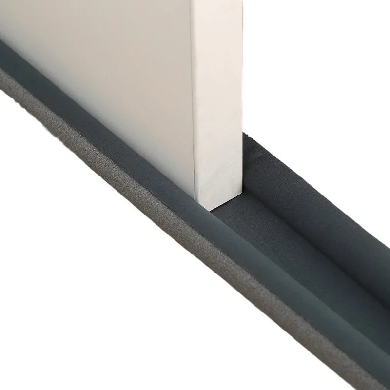 Flexible Door Bottom Sealing Strip in Grey, Black or White, Weatherstrip Guard for Compatible Door Gaps and Everyday Household Draft and Dust Management