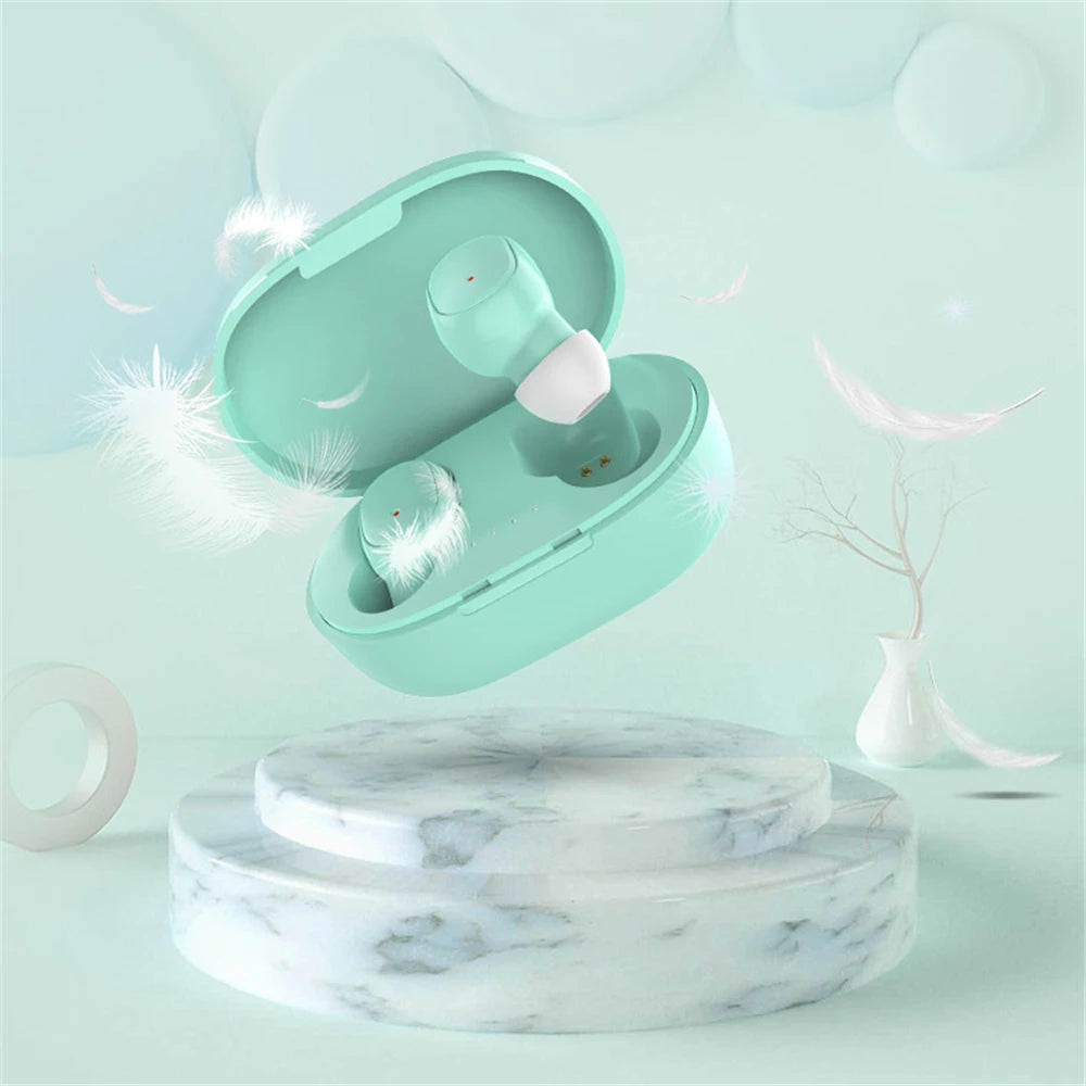 A6S Wireless Bluetooth Earphones, Bluetooth 5.0 Stereo Audio with Touch Control and Five Color Options for Compatible Phone Music and Everyday Calls