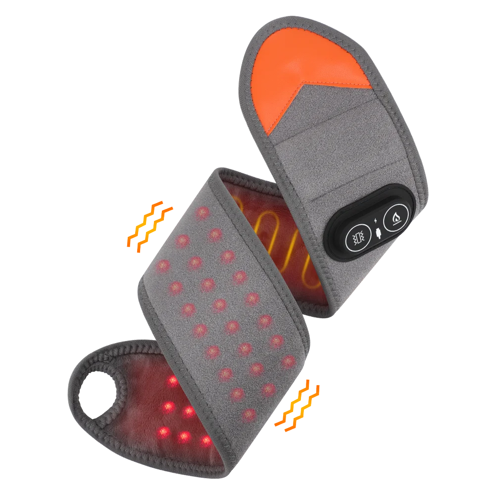 Wearable Red Light Heating Wrap Options for Wrist, Neck, Ankle and Hip, Adjustable Warmth with Model-Specific LED, Vibration and Power Features