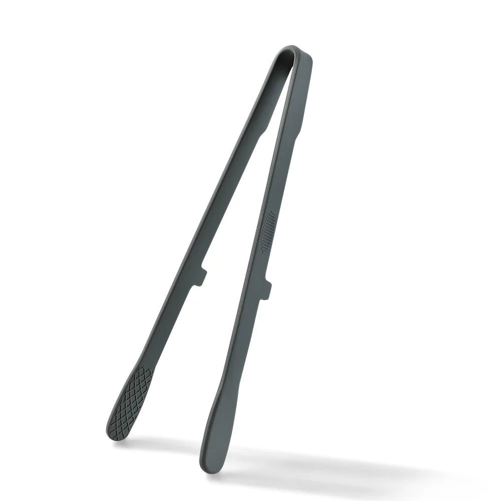 Silicone Kitchen Tongs with Wide-Tooth Grip and Extended Handle, Listed 26.5cm Serving Clip for Bread, Toast, Salad and Noodles with Color or 6PCS Options