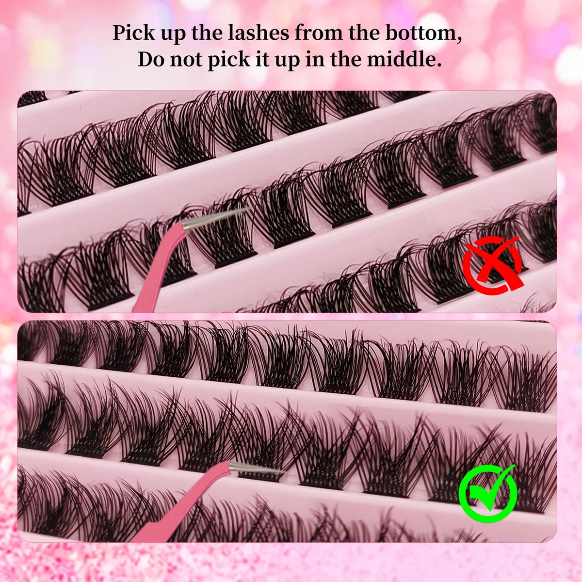Natural Eyelash Cluster Set with D Curl, 8–16mm Mixed Lengths and 0.07mm Thickness, Reusable False Lashes with Soft Bands in G01, A01 or A02