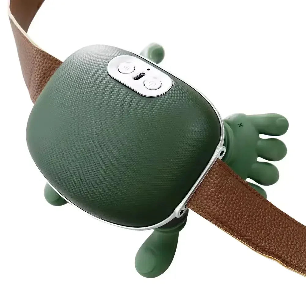 Green Rechargeable Neck and Shoulder Massager with Hands-Free Shawl Design, 3 Kneading Modes, USB Type-C Charging and 10-Minute Timer