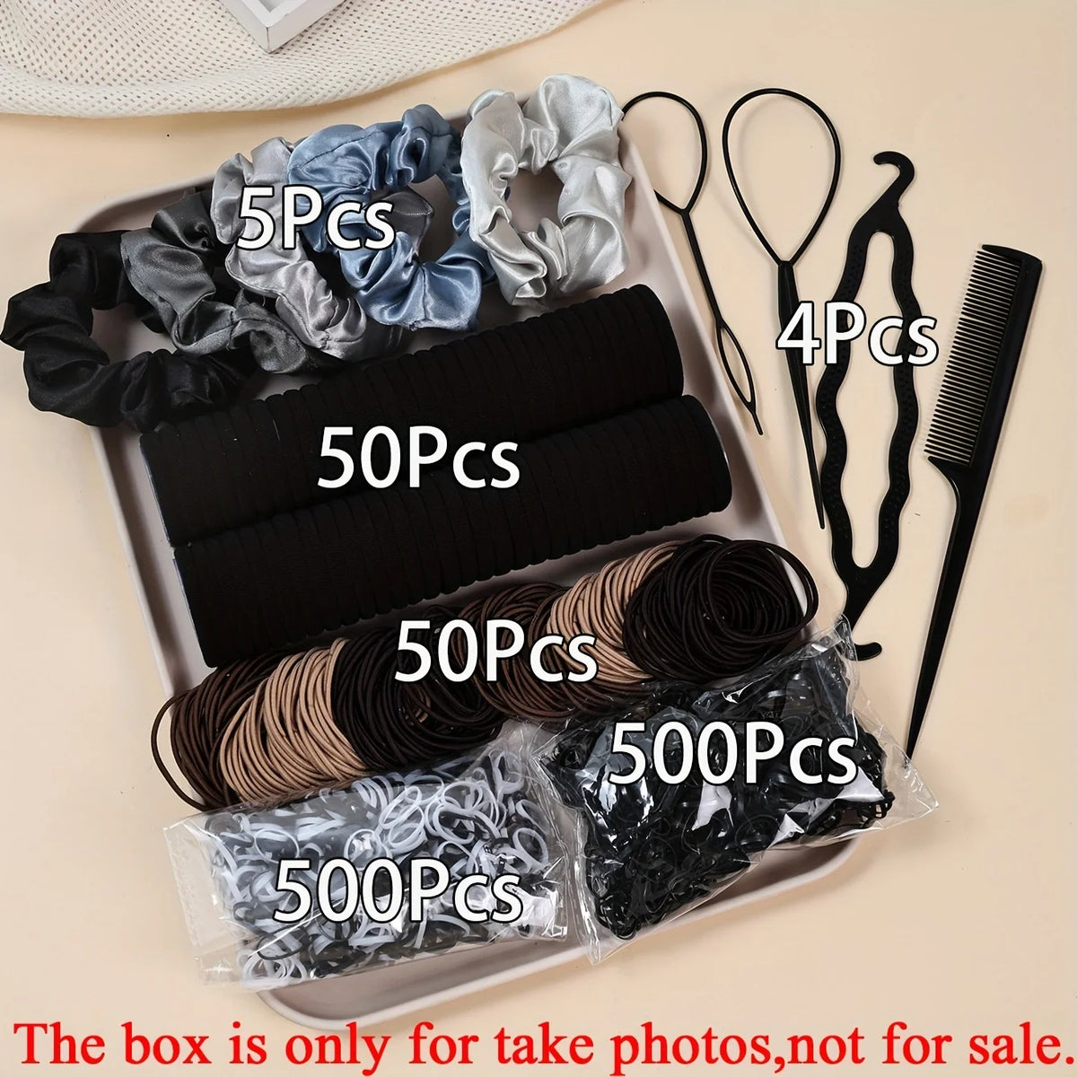 Hair Accessories Set for Women, Twelve Color and Pattern Options with Scrunchie and Ponytail Tie References for Everyday Buns and Outfit Coordination