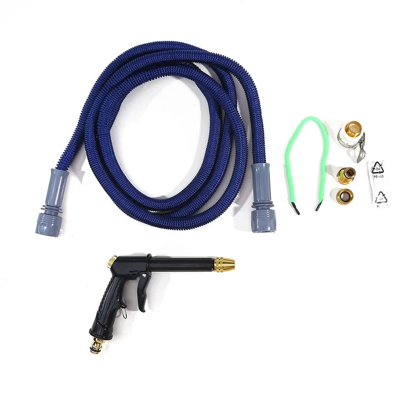 Car Wash Hose Nozzle with ABS Shell and Aluminum Alloy Gun, Black Single, 3pcs, 5pcs or Water Gun Set Options for Vehicle Rinsing and Garden Watering