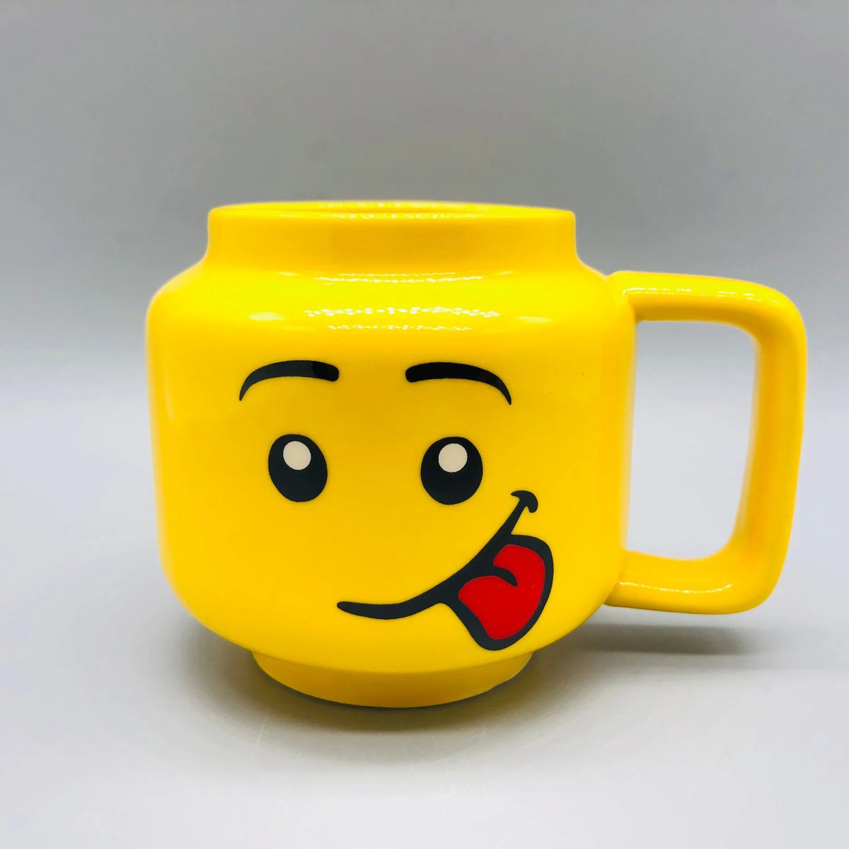 Impish Expression Mug in Porcelain, Single 250ml Cartoon Coffee, Tea and Milk Cup with A-G Design Options and Foam-Lined Box for Friends and Family Gifts