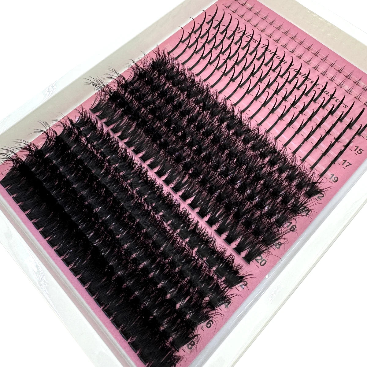 Multi-Row Lash Clusters and Spikes with Manga Style Options, 14, 15, 16 and 30-Row Labels Across 22 Selections for Adult Creative Eye Makeup Looks