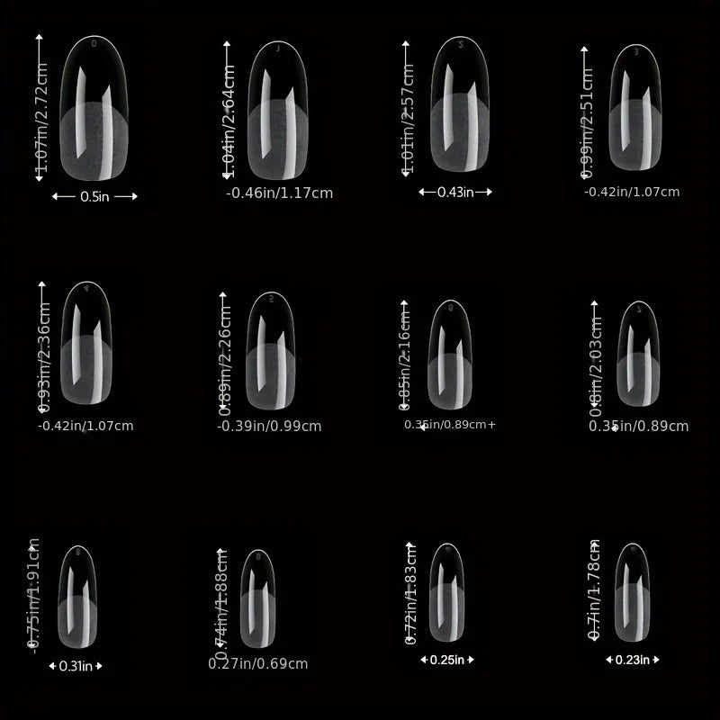 120-Piece Full Cover Nail Tips with Nine Selectable Style Labels, False Nail Extension Tips for Adult DIY Manicure Planning, Nail Art Practice and Custom Looks