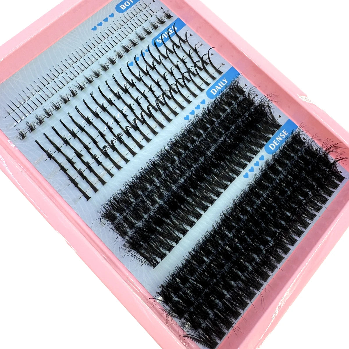 Multi-Row Lash Clusters and Spikes with Manga Style Options, 14, 15, 16 and 30-Row Labels Across 22 Selections for Adult Creative Eye Makeup Looks