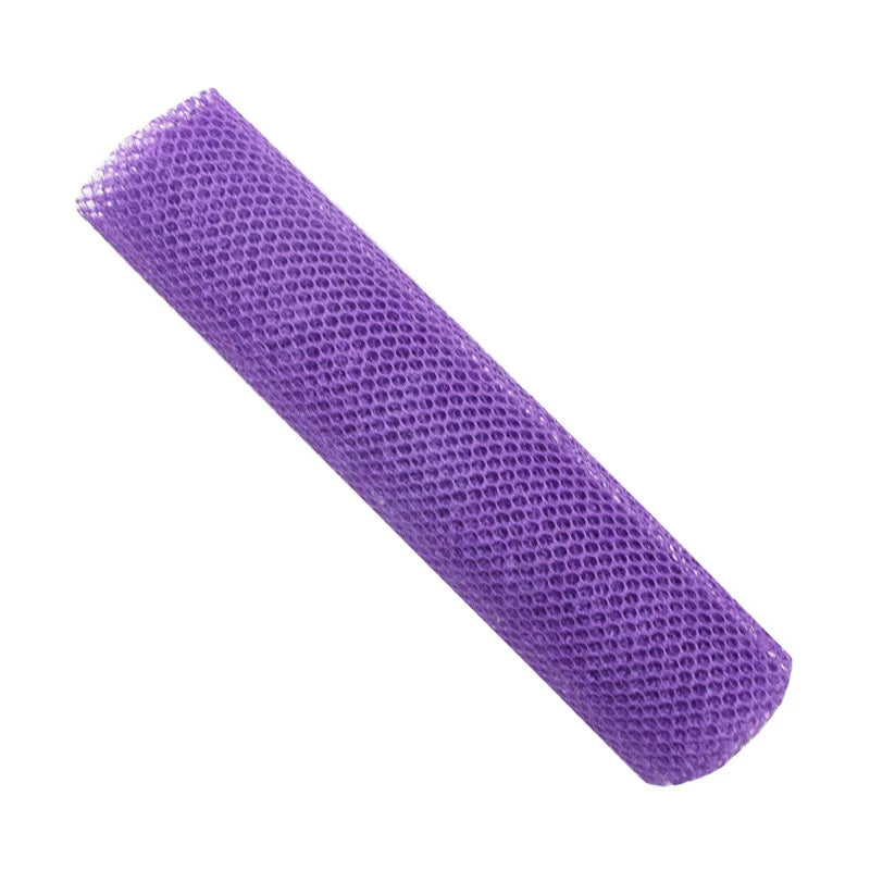 African Exfoliating Bath Sponge with Double-Sided Mesh Washcloth Texture, Single Body and Back Shower Scrubber in Seven Color Options for Home and Travel
