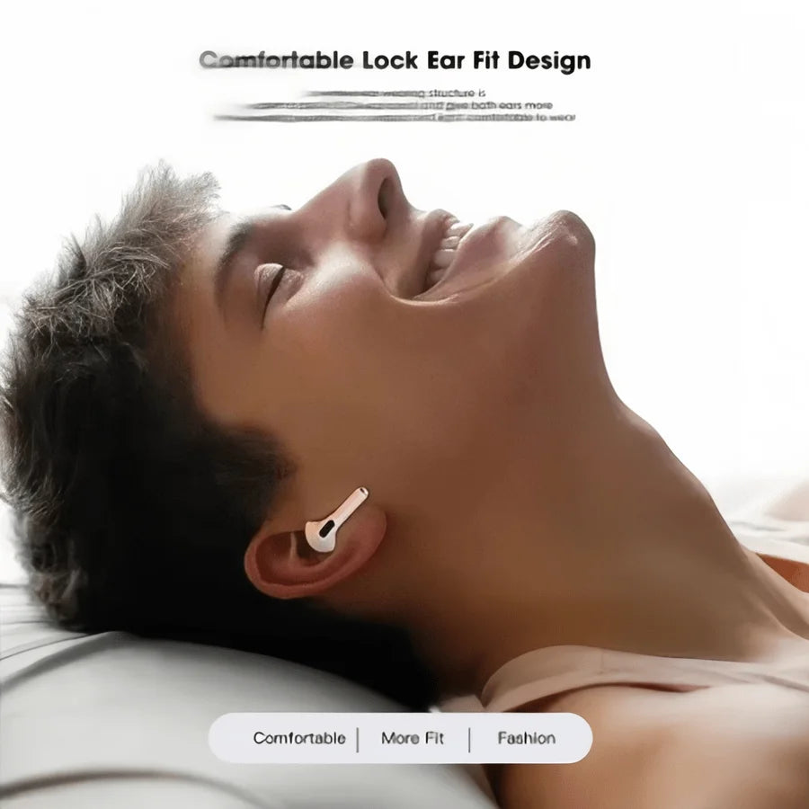 TWS Bluetooth Music Earphones, Mini Wireless Earbud Style in White or Black for Personal Playlist Listening and Everyday Use with Compatible Audio Devices