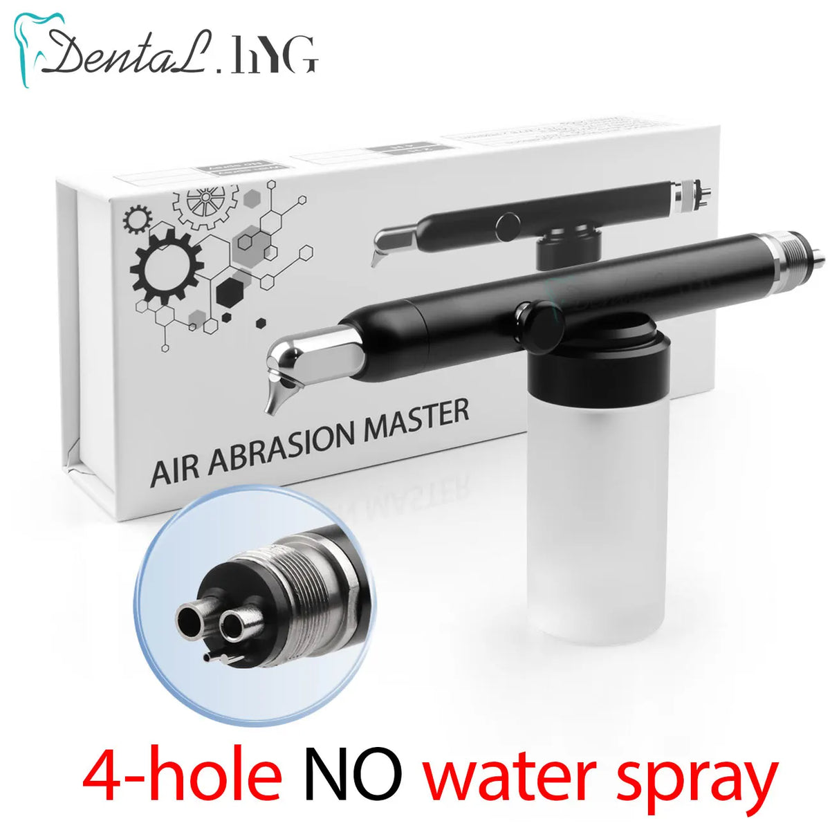 Dental Sandblasting Micro Blaster with Aluminum Oxide Reference, Two-Hole and Four-Hole Water or No-Water Options for Professional Equipment Selection