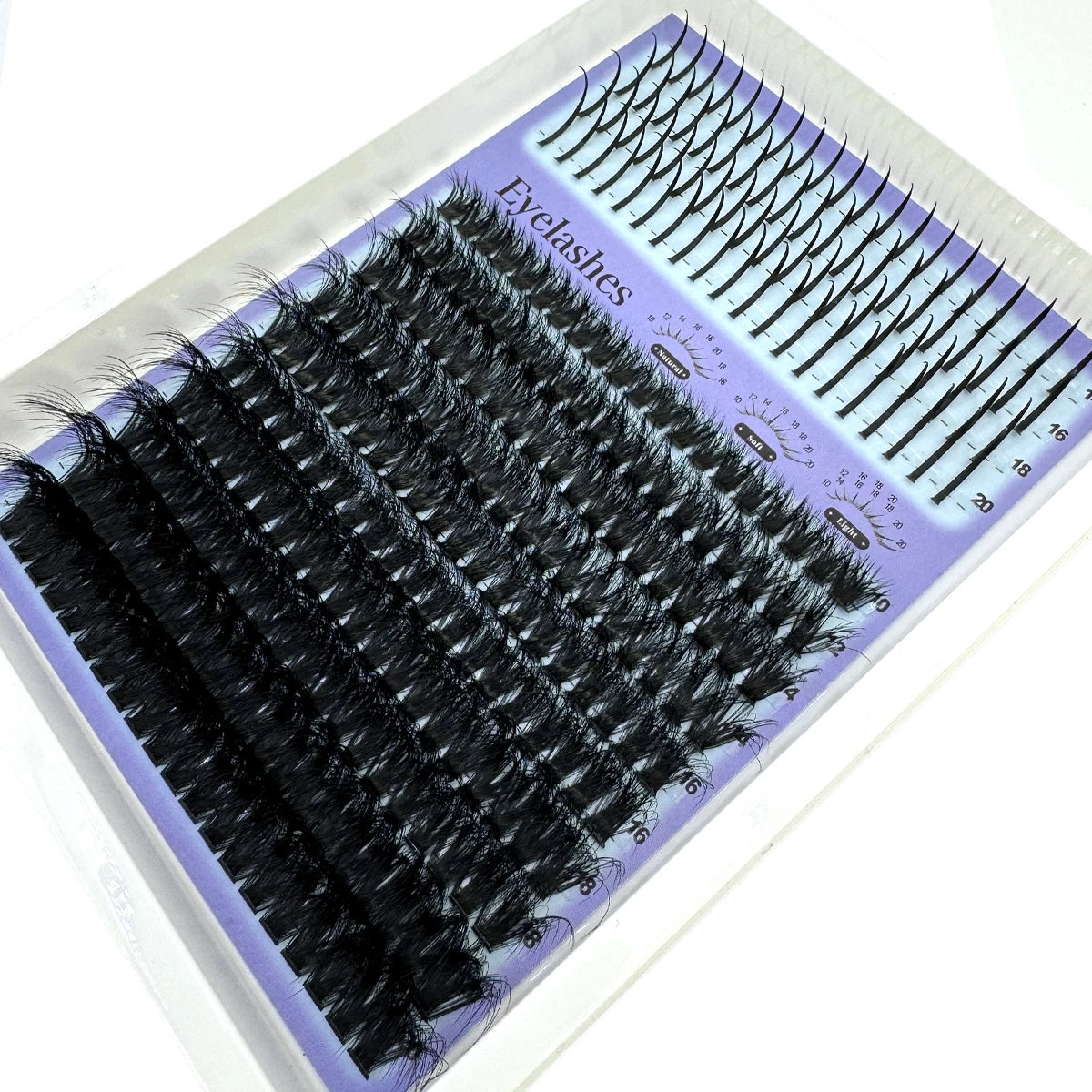 Multi-Row Lash Clusters and Spikes with Manga Style Options, 14, 15, 16 and 30-Row Labels Across 22 Selections for Adult Creative Eye Makeup Looks