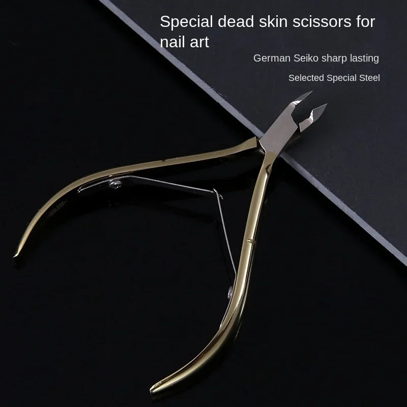 Stainless Steel Cuticle Nipper for Adult Manicure and Pedicure Routines, D501 Manual Trimming Pliers for Everyday Personal Nail-Care Toolkits