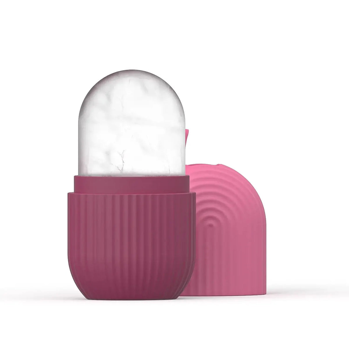 Facial Ice Massage Capsule with Listed Silicone Mold Design, Single Beauty Tool in Eight Color Options for Adult At-Home Cooling Self-Care Routines