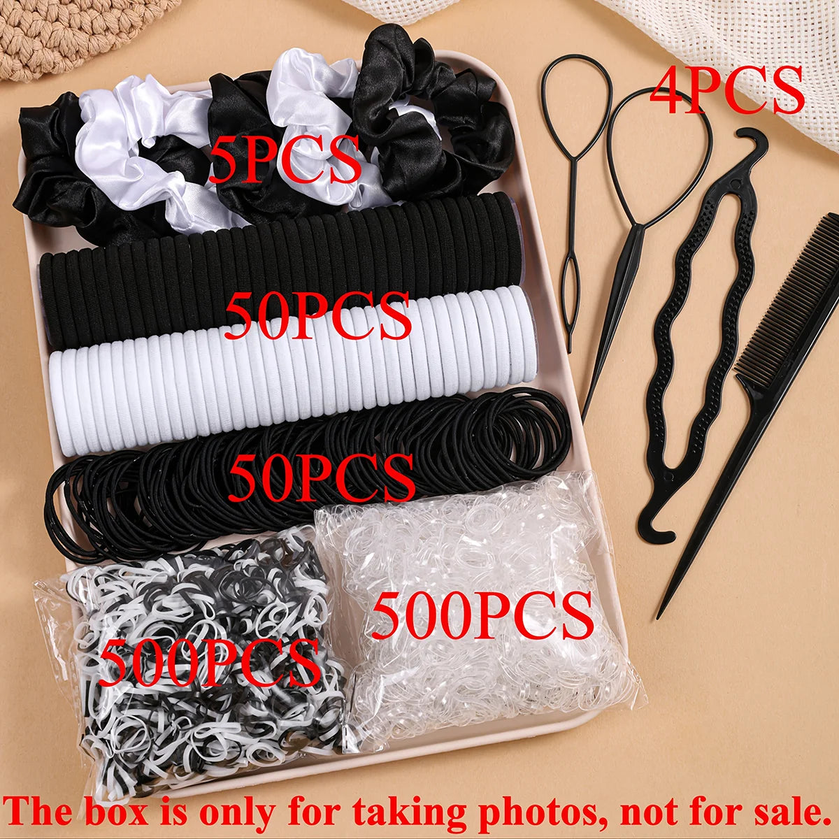 Hair Accessories Set for Women, Twelve Color and Pattern Options with Scrunchie and Ponytail Tie References for Everyday Buns and Outfit Coordination