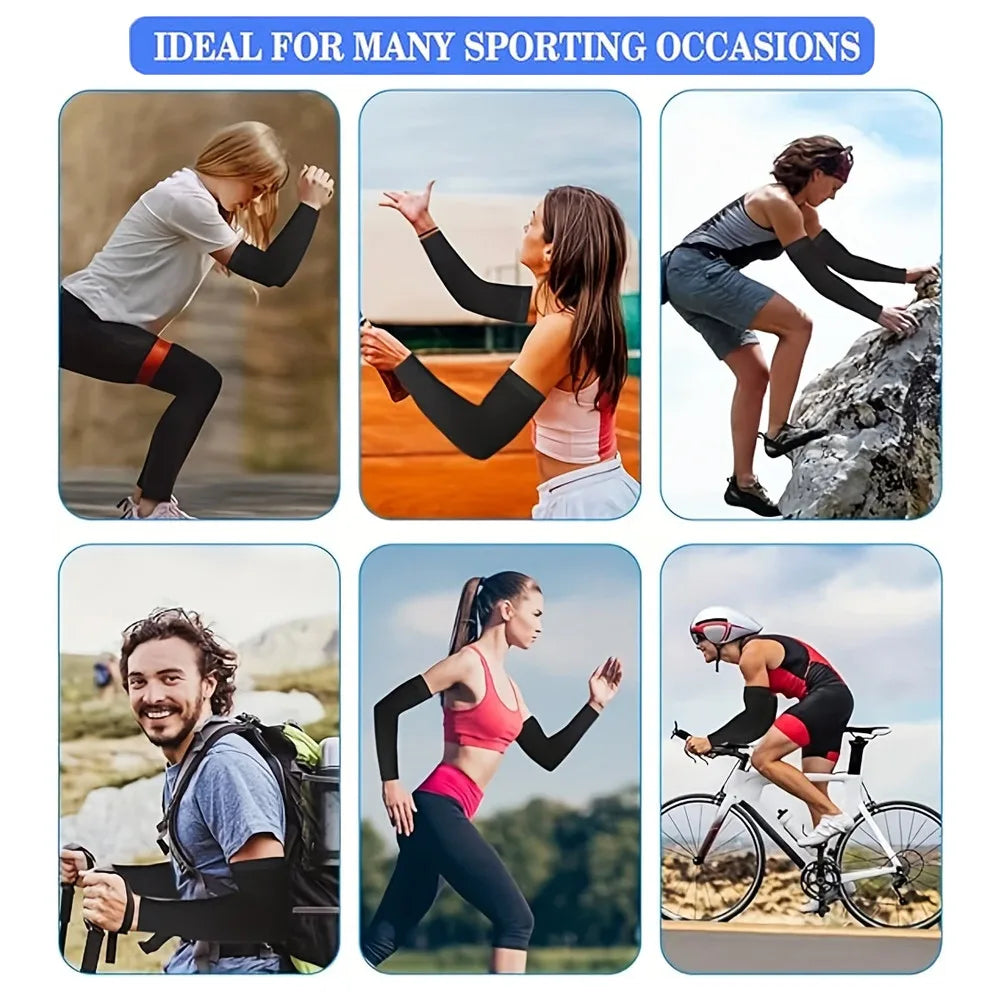 Unisex Summer Arm Sleeves for Riding, Driving and Fishing, Three-Pair Mixed Color Option and Black, White or Gray Selections for Everyday Outdoor Arm Coverage