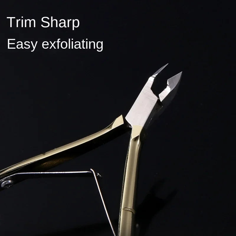 Stainless Steel Cuticle Nipper for Adult Manicure and Pedicure Routines, D501 Manual Trimming Pliers for Everyday Personal Nail-Care Toolkits