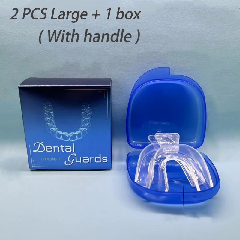 EVA Thermoplastic Dental Trays, Transparent Braces-Style Oral Appliances with Eight A-H Option Labels for Professional Dental Suitability and Fit Review