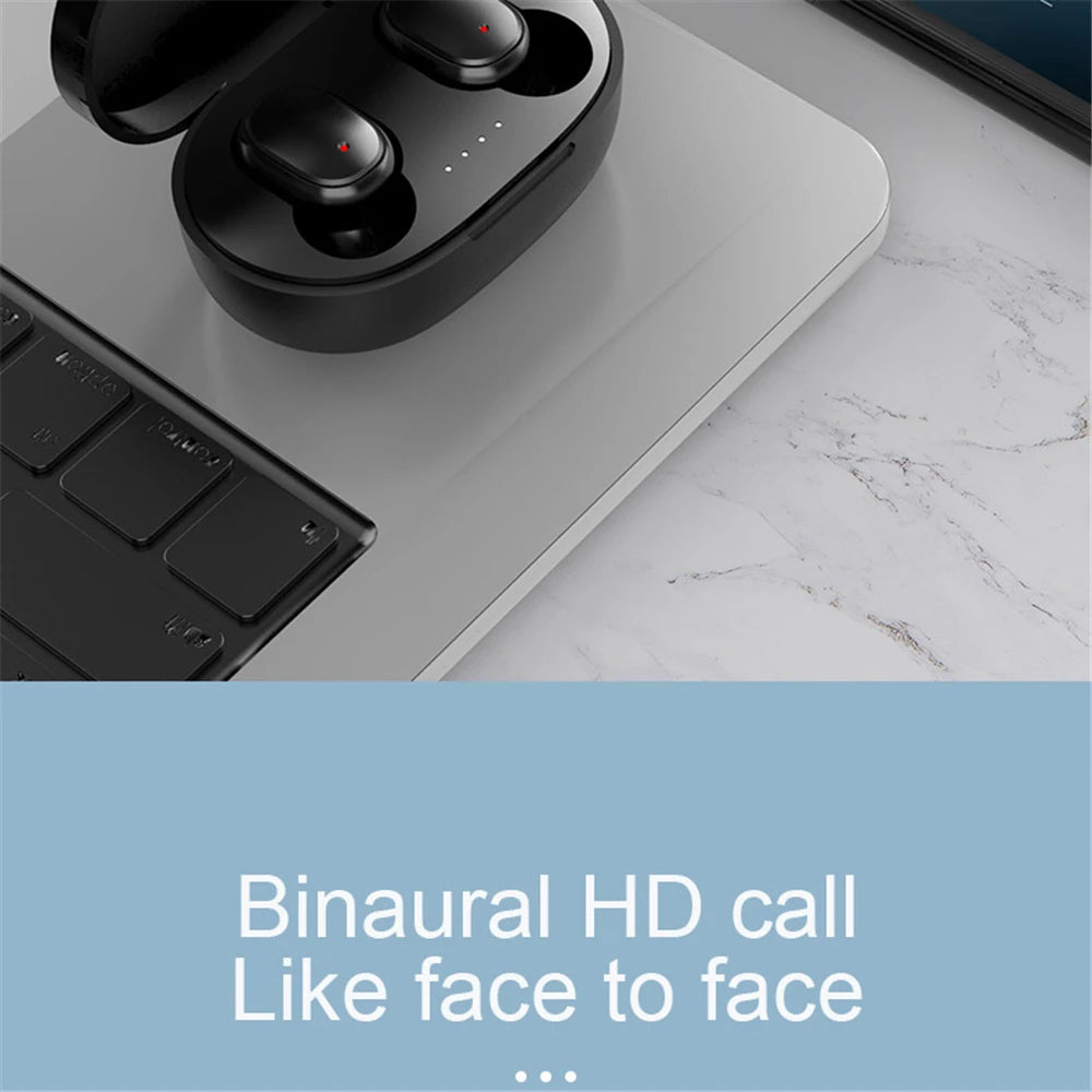 A6S Wireless Bluetooth Earphones, Bluetooth 5.0 Stereo Audio with Touch Control and Five Color Options for Compatible Phone Music and Everyday Calls