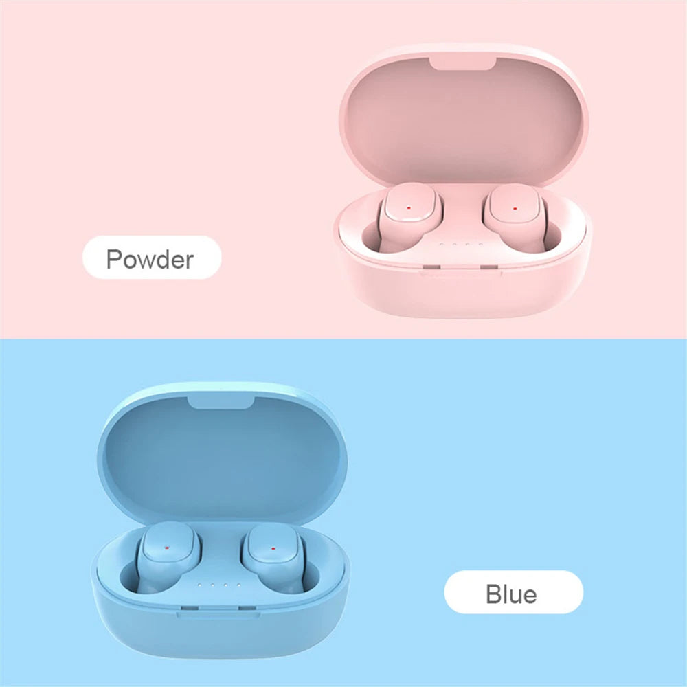 A6S Wireless Bluetooth Earphones, Bluetooth 5.0 Stereo Audio with Touch Control and Five Color Options for Compatible Phone Music and Everyday Calls
