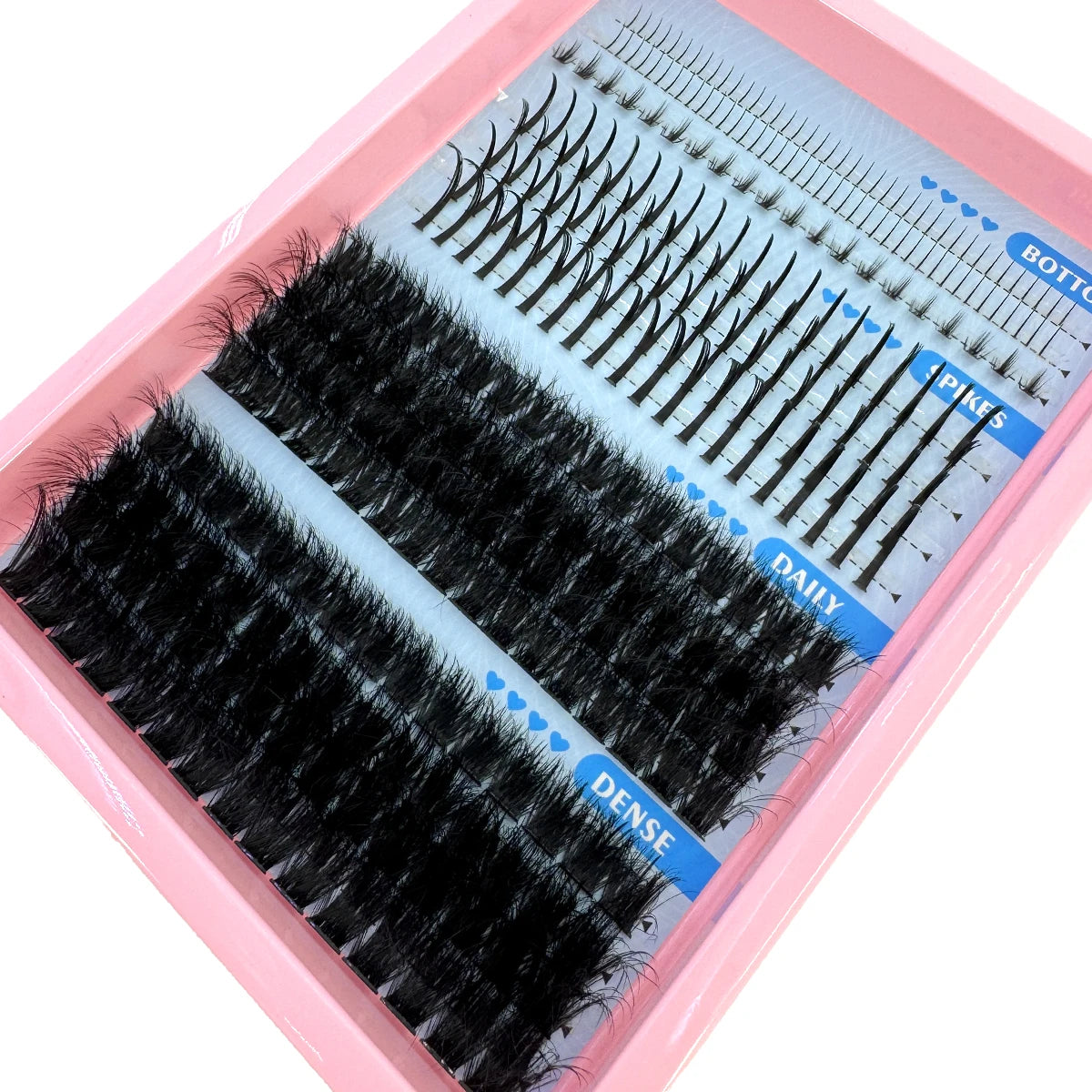 Multi-Row Lash Clusters and Spikes with Manga Style Options, 14, 15, 16 and 30-Row Labels Across 22 Selections for Adult Creative Eye Makeup Looks