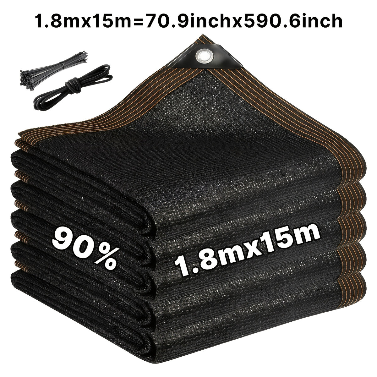 Balcony Privacy Screen for Deck Railings and Outdoor Fences, Green, Brown or Black with Two Size Options, Listed 33ft Rope and Zip Ties for Patio Screening