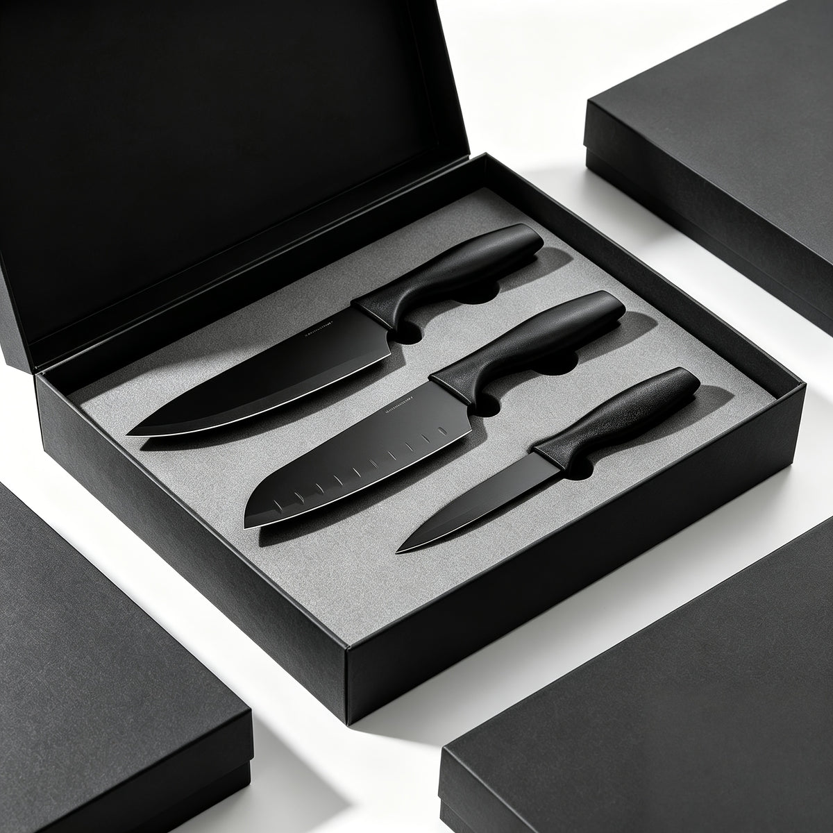 Nonstick Kitchen Knife Set with Stainless Steel Blades, Listed 15-Piece Collection with Wooden Block, Scissors and Lightweight Handles for Home Meal Prep