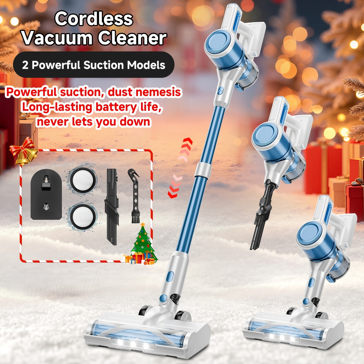 Handheld Vacuum Cleaner Cordless with 70KPa Max Suction, Brushless Motor, 45 Min Runtime, Corded & Cordless Modes, Lightweight for Pet Hair, Carpet, Hard Floor & Car