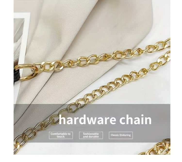 Reptile-Pattern Crossbody Bag for Women with Chain Strap Styling and Gold-Tone Hardware, White, Green or Rose Red Shoulder Purse for Casual and Evening Outfits