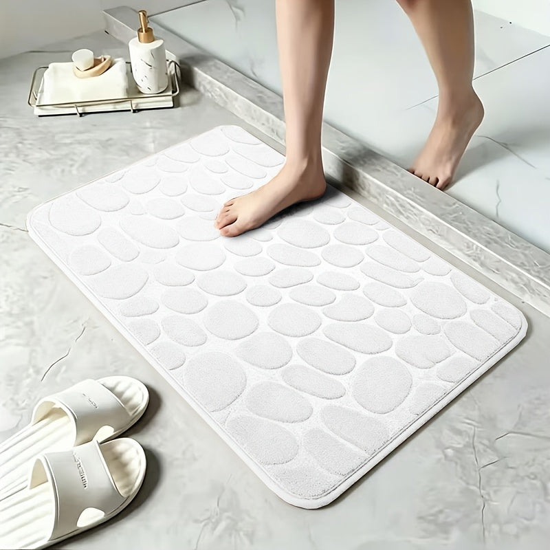 40x60cm Coral Velvet Bathroom Mat with PVC Backing, Machine-Washable Indoor Floor Rug in Seven Colors for Compatible Bathroom Entrances and Bedrooms