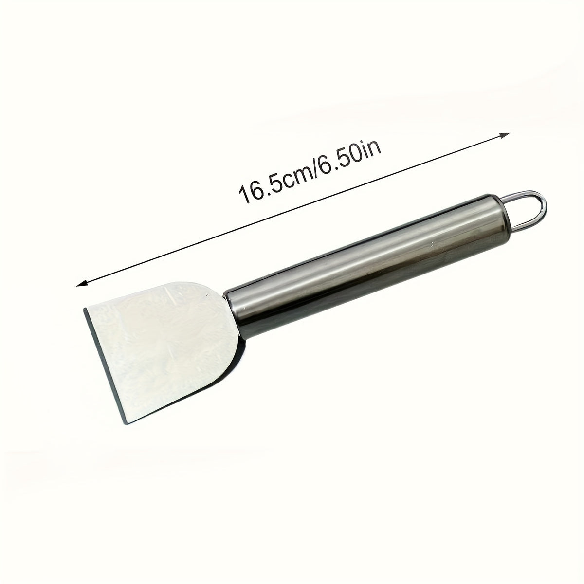 Stainless Steel Cleaning Scraper, Single Handheld Grime Removal Tool for Stubborn Residue and Grease on Compatible Household Surfaces During Routine Cleaning