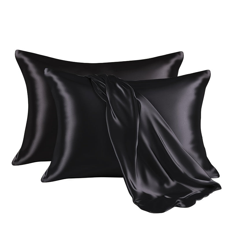 Cooling Pillowcases 2-Pack for Hot Sleepers, Machine-Washable Pillow Covers in Listed 19.69 x 25.98-Inch Standard Size with Five Bedroom Color Options