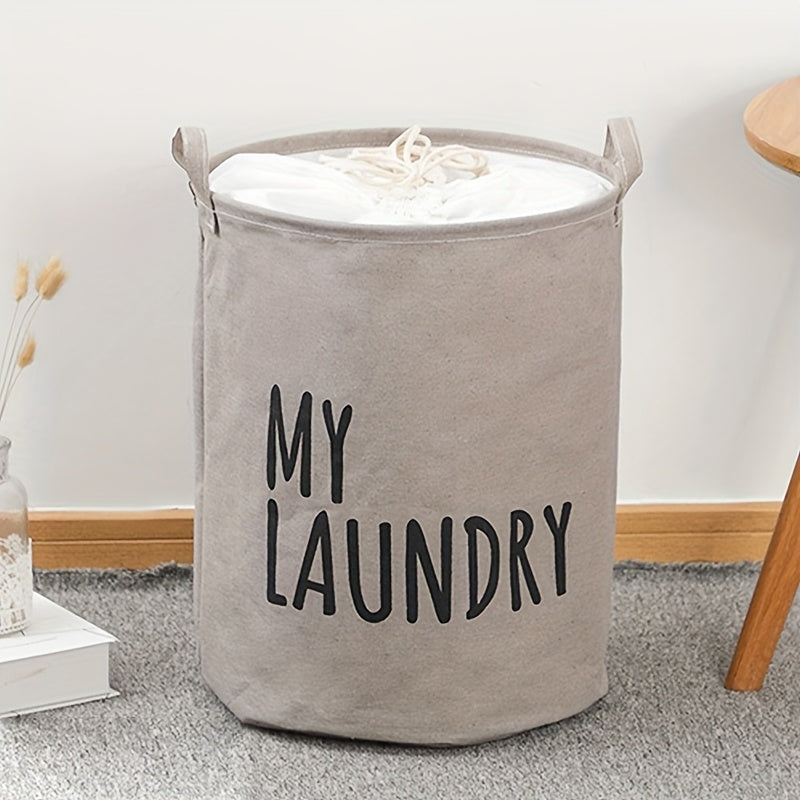 Half-Ring Handle Laundry Basket, Foldable Fabric Clothes Hamper in 16.64, 21.66 or 25.1 gal Options for Bedroom and Laundry Room Organization