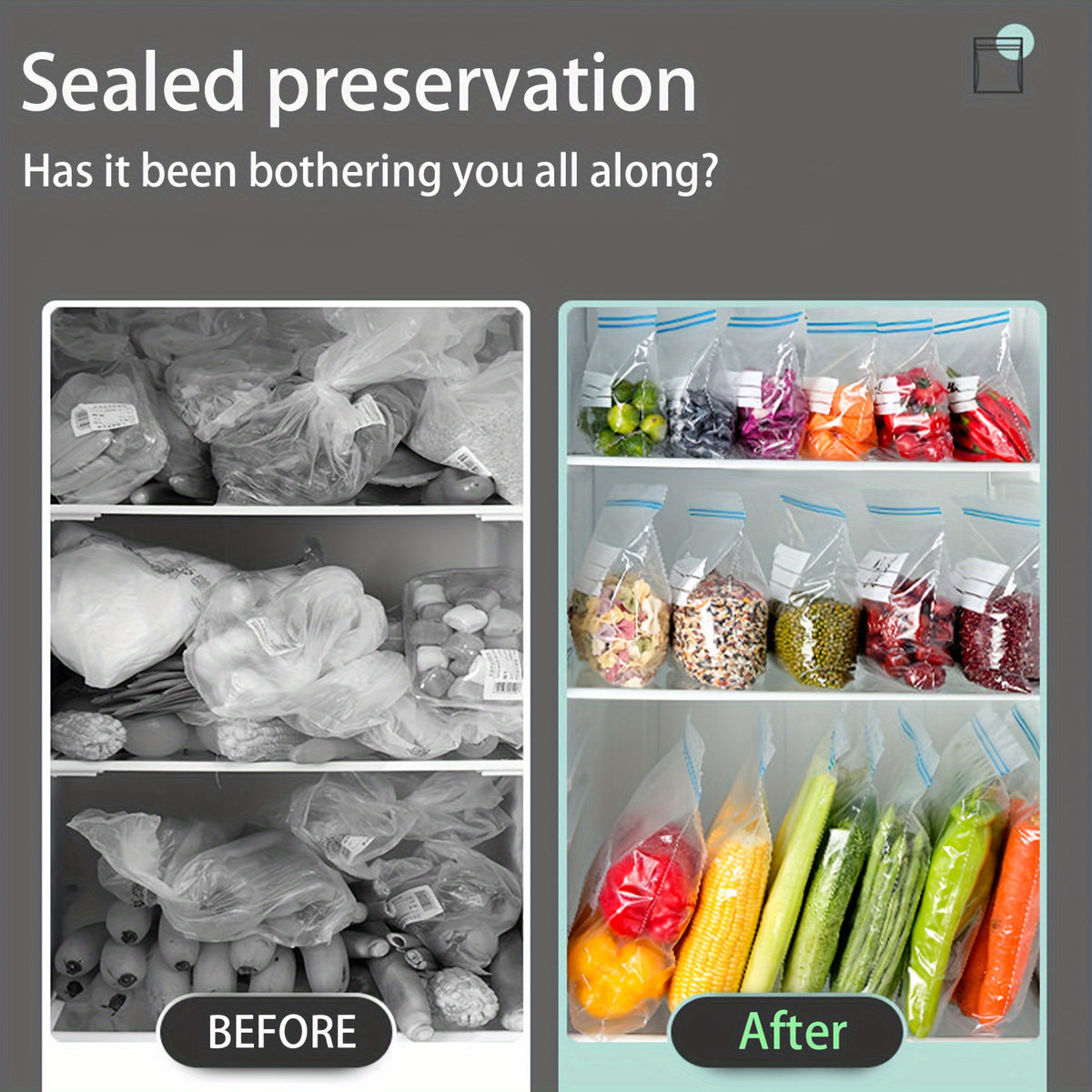 Reusable Storage Bags 85-Pack in Three Sizes with Double-Layer Seal Design, Resealable Pouches for Organizing Compatible Dry Goods and Small Travel Items