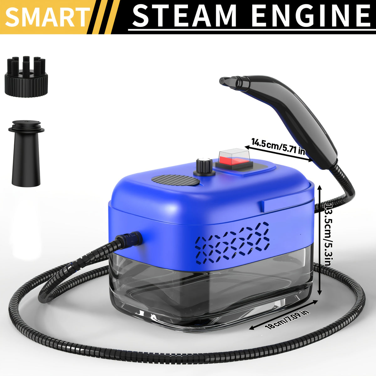 Portable Steam Cleaning Machine with Seven Named Model Options, Handheld Household Cleaner for Compatible Kitchen Surfaces, Sofa Fabrics and Carpet Care