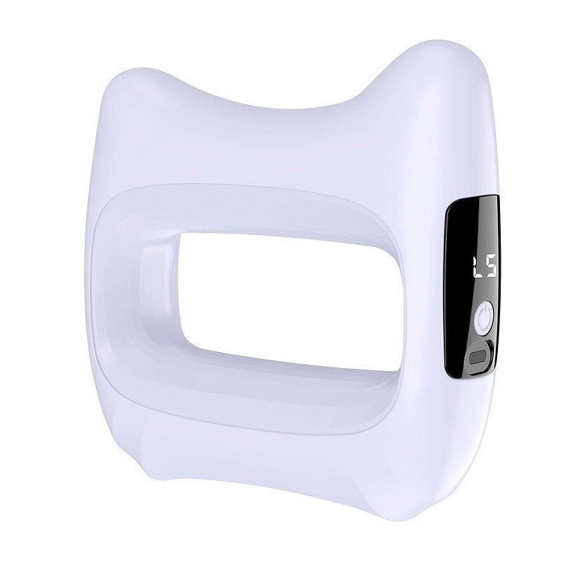 Massage Ring with Belt in Yellow and White, Pink or Light Purple, Multifunctional Body Massage Tool for Instruction-Guided Waist and Back Self-Care