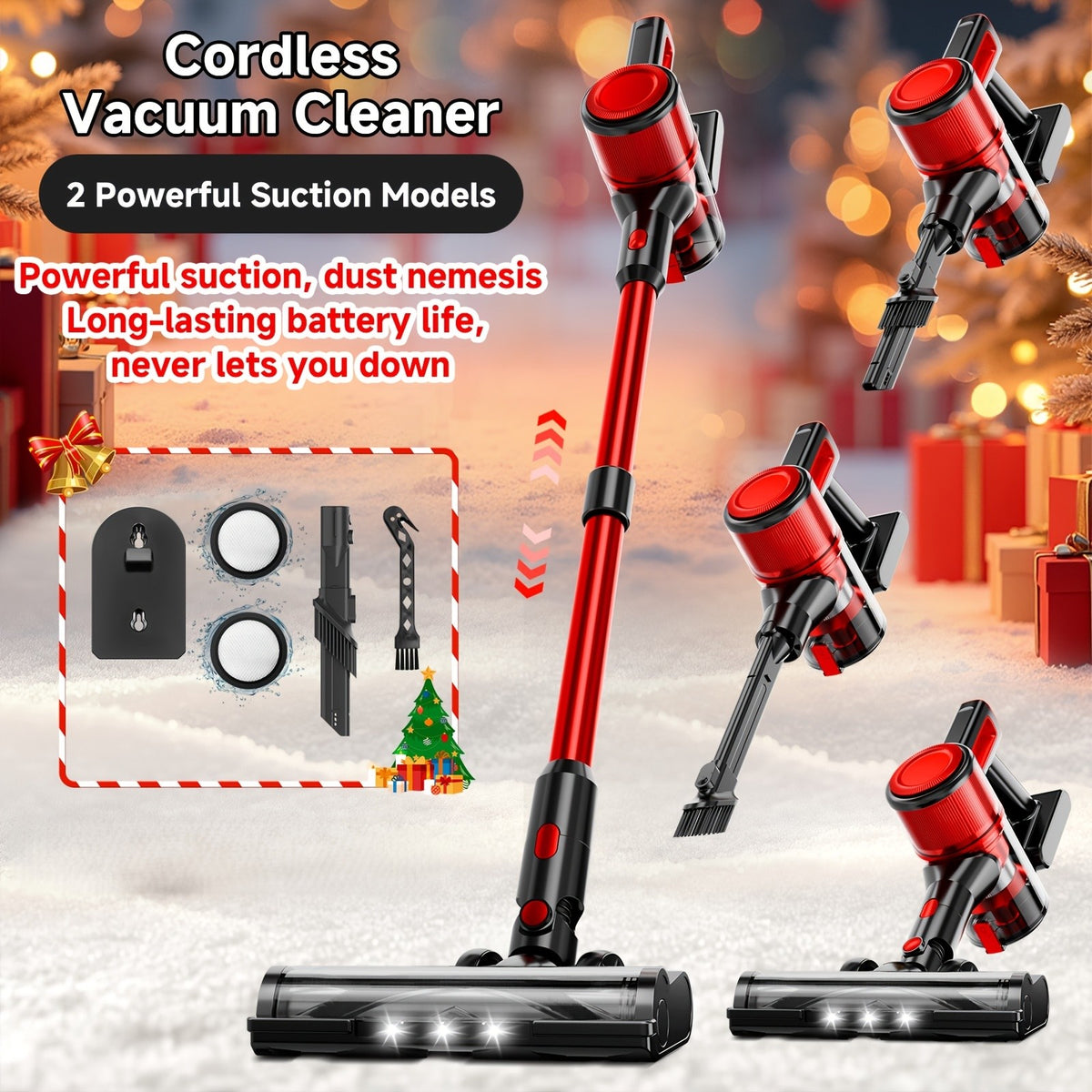 Handheld Vacuum Cleaner Cordless with 70KPa Max Suction, Brushless Motor, 45 Min Runtime, Corded & Cordless Modes, Lightweight for Pet Hair, Carpet, Hard Floor & Car