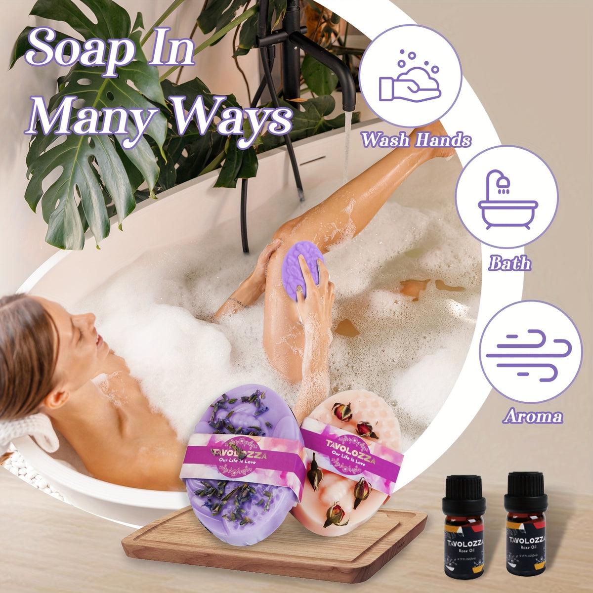Soap Making Supplies by TAVOLOZZA with 500g Soap Base and Polychrome Options, Listed 43-Piece Kit Reference for Adult DIY Crafts and Handmade Gift Projects