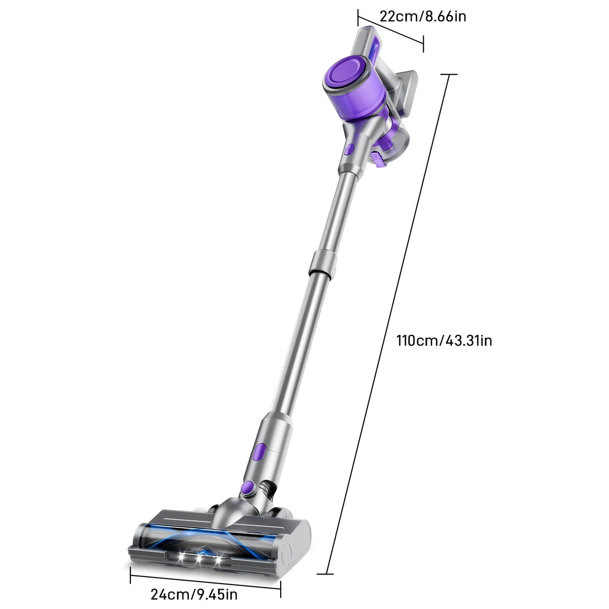 Handheld Vacuum Cleaner Cordless with 70KPa Max Suction, Brushless Motor, 45 Min Runtime, Corded & Cordless Modes, Lightweight for Pet Hair, Carpet, Hard Floor & Car