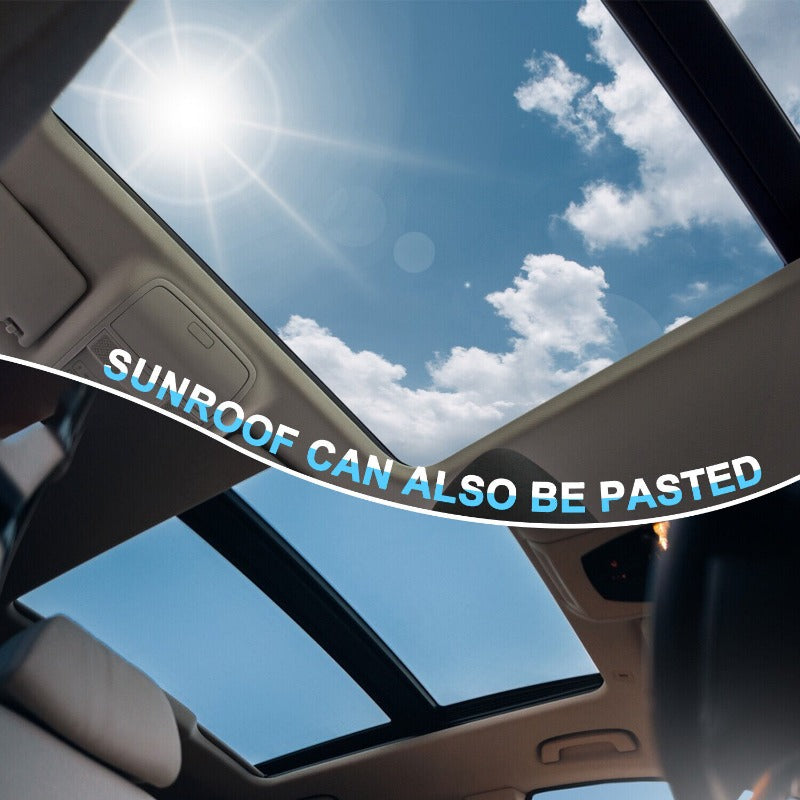 Black PET Car Window Tint Film with Six Percentage Model Labels, Listed 9.8-Foot by 20-Inch Roll with Scraper and Knife for Compatible Glass Projects