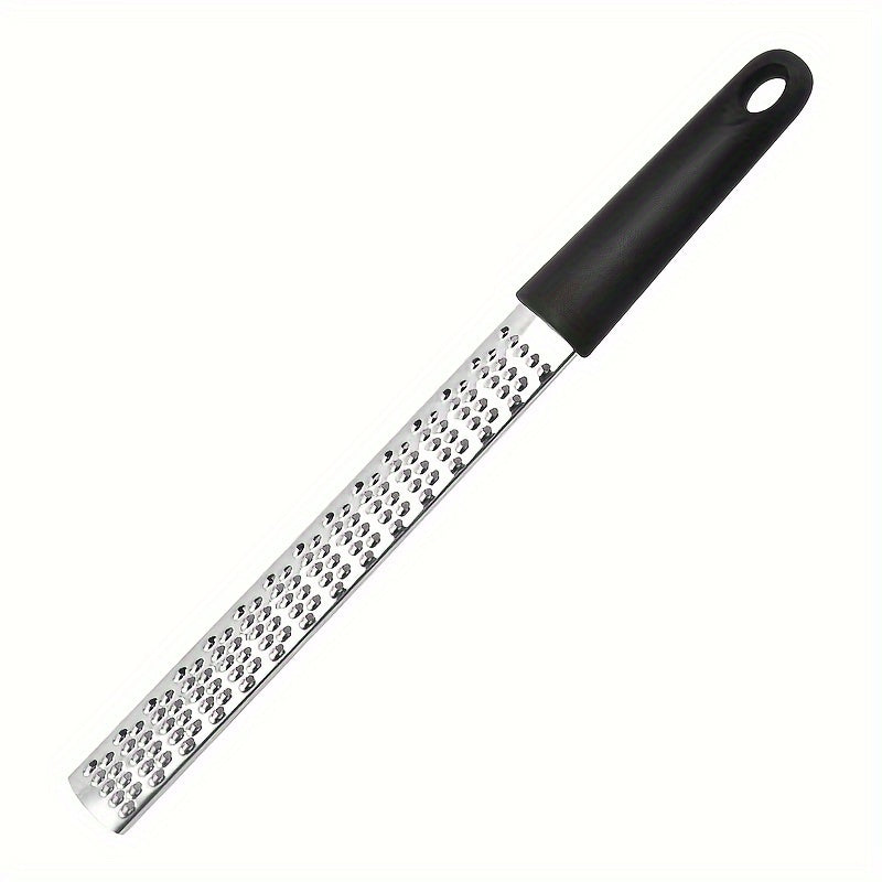 Manual Stainless Steel Zester Grater for Lemon, Cheese, Ginger and Garlic, Single Kitchen Prep Tool in Yellow, Red or Black for Everyday Home Cooking