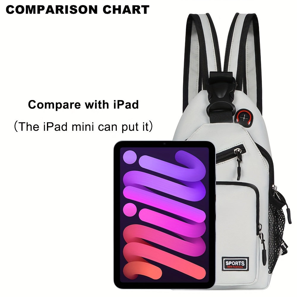 Adjustable Strap Crossbody Bag with Zipper Pockets, Blue Cat, Dark Blue, Pink or Blue Options for Everyday Essentials, Casual Errands and Travel Organization