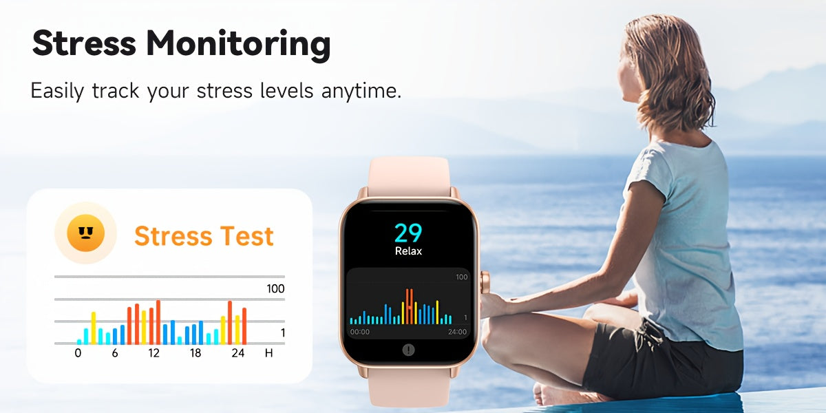Sports Tracking Smartwatch by FAWEIO for Men and Women, 1.8-Inch Display with Call Answering and Making, 100+ Sports Modes and Pedometer for iPhone and Android