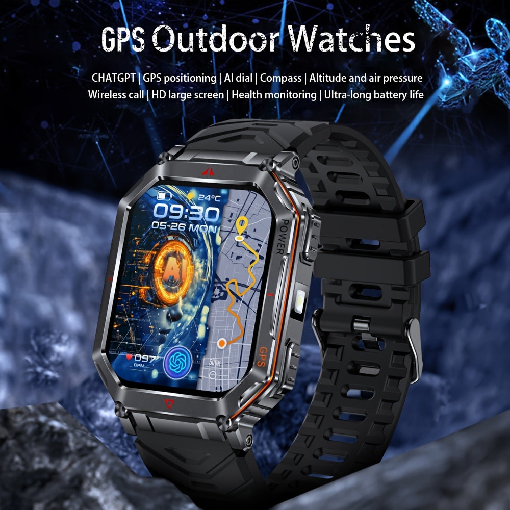 GPS Adventure Smartwatch with All-Metal Body, Listed Altimeter, Barometer and Compass, LED Flashlight, Calling and Message Reminders in Four Style Options