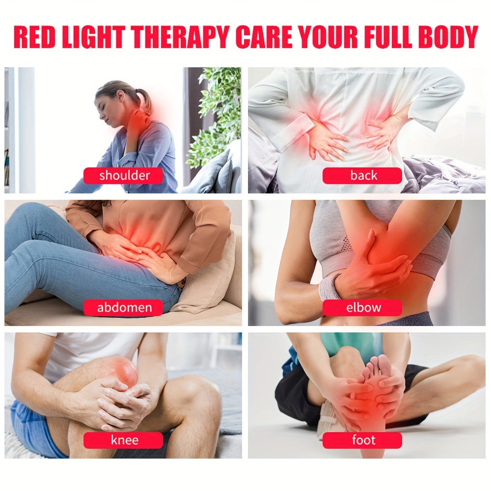 Red Light LED Lamp in Black with Listed Stand, 660nm and 850nm Wavelength Wording and Plug-In Design for Instruction-Guided Adult Personal Care Routines