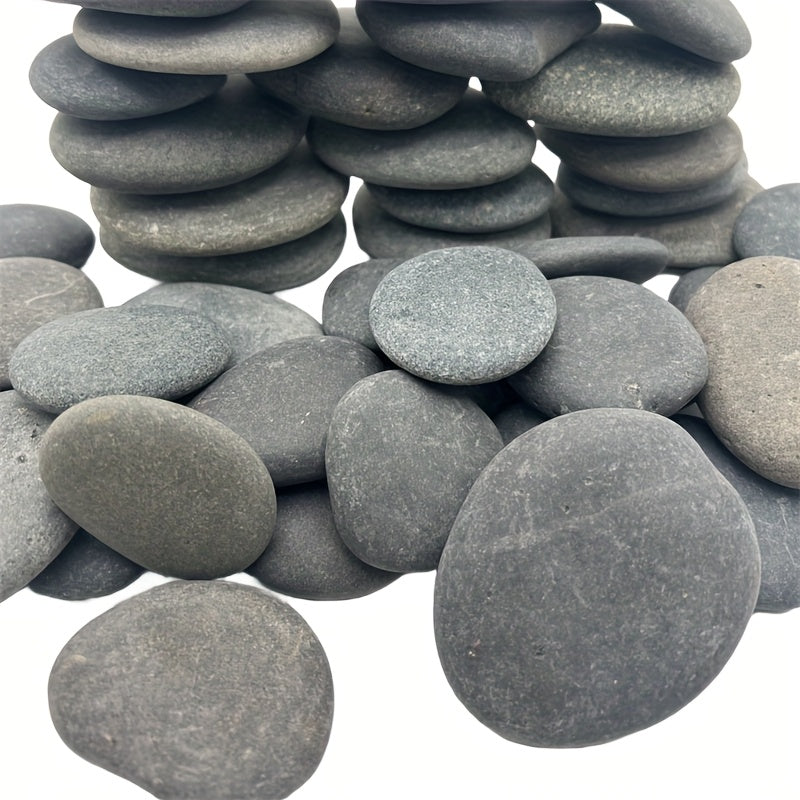 Painting Stones for DIY Rock Art and Decorative Craft Projects with Smooth Flat Stone References, Mixed Size Wording and 150PCS Selection Label